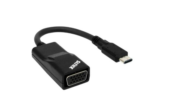 (LS) Sunix USB Type C to VGA Adapter, Compliant with VESA DisplayPort, Driver free under Apple MAC, Google Chromebook and Windows  systems(LS)