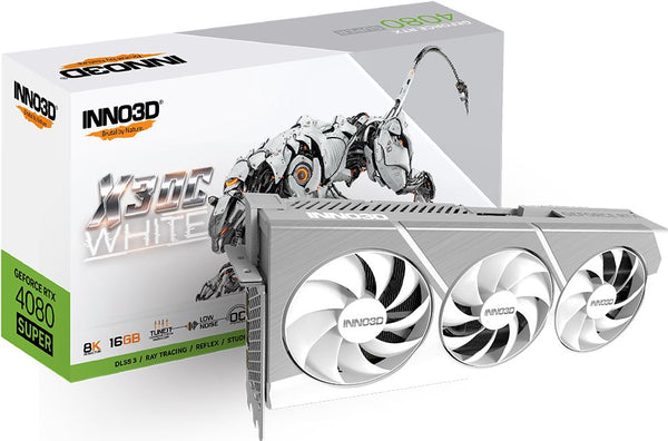 INNO3D nVidia GeForce RTX 4080 Super OC X3 White 16GB GDDR6X, 2580MHz Boost Clock, RAM 23Gbps, 3xDP, 1xHDMI