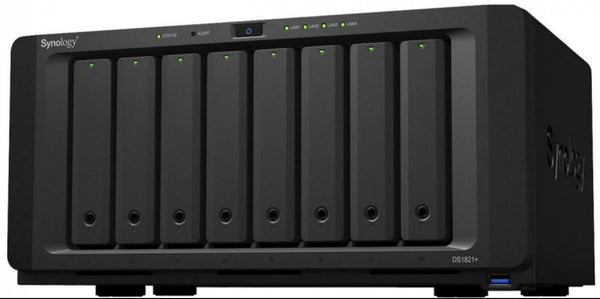 Synology DS1823xs+  Over 3,100/2,600 MB/s seq. read/write,built-in 10GbE, and up to 144 TB raw storage -Add up to 10 extra drive bays, 25GbE 5 Yr Wty