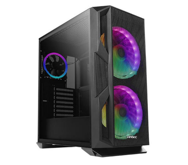 Antec NX800 E-ATX, ATX 2x 20CM ARGB Fans, 1x120CM ARGB Rear, Tempered Glass Side, Built-in LED Controller. Mesh Front. gaming case (LS) > NX700