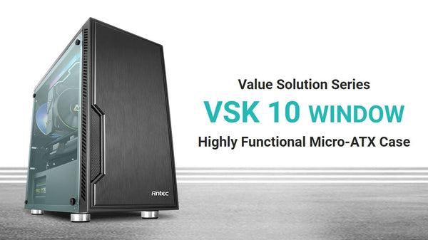 Antec VSK10 Window mATX with True 550w 80+ 85% Efficiency PSU. 2x USB 3.0 Thermally Advanced Builder's Case. 1x 120mm Fan. Two Years Warranty (LS)