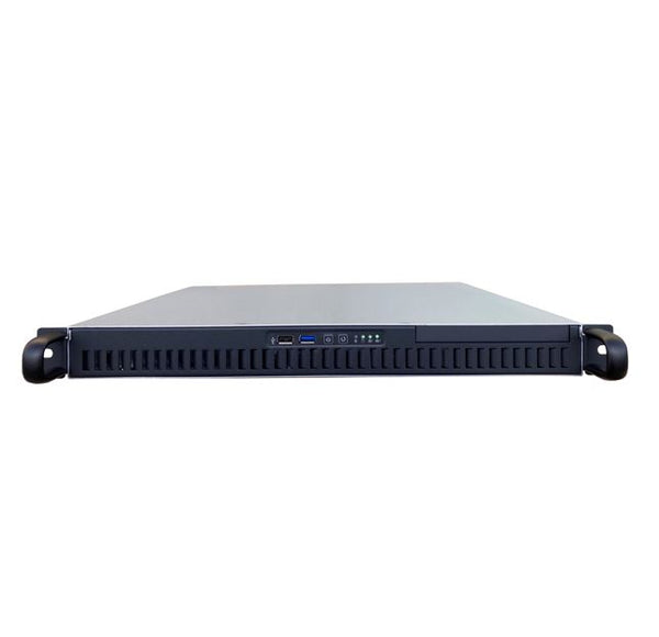 TGC Rack Mountable Server Chassis 1U 395mm, 2x 3.5' Fixed Bays, 1x 2.5' Fixed Bays, up to ATX Motherboard, FH PCIe Riser Card Required, 1U PSU Require