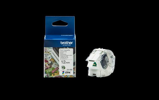 Brother CZ-1002 Full Colour continuous label roll, 12mm wide to Suit VC-500W