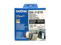 Brother 12mm Wht Rnd Die Lbls 1200 Labels per roll