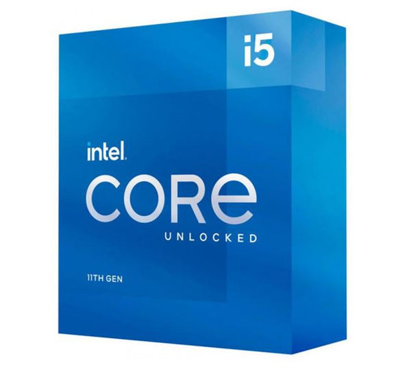 Intel i5-11600K CPU 3.9GHz (4.9GHz Turbo) 11th Gen LGA1200 6-Cores 12-Threads 12MB 125W UHD Graphics 750 Unlocked Retail Box 3yrs no Fan