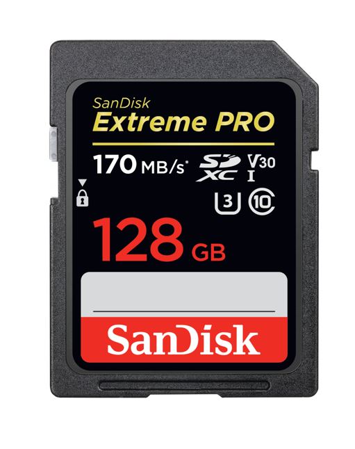 SanDisk 128GB Extreme PRO Memory Card 170MB/s Full HD & 4K UHD Class 30 Speed Shock Proof Temperature Proof Water Proof X-ray Proof Digital Camera lif