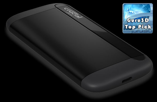 Crucial X8 4TB External Portable SSD ~1050MB/s USB3.2 USB-C USB3.0 USB-A Durable Rugged Shock Proof for PC MAC PS4 Xbox Android iPad Pro