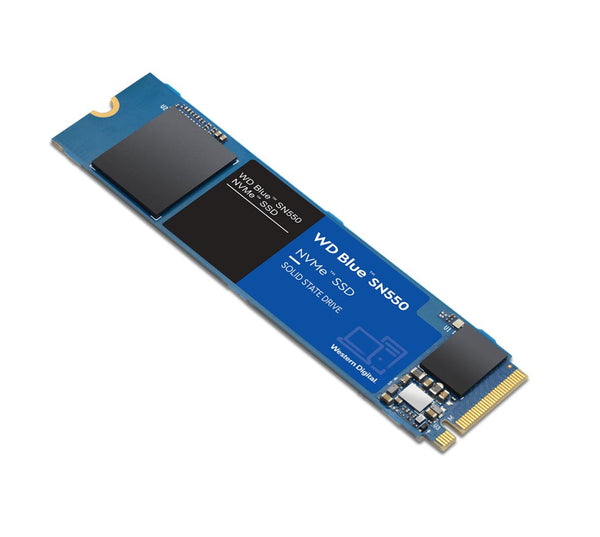 Western Digital WD Blue SN550 500GB NVMe SSD 2400MB/s 1750MB/s R/W 300TBW 300K/240K IOPS M.2 2280 PCIe Gen 3 1.7M hrs MTTF 5yrs wty