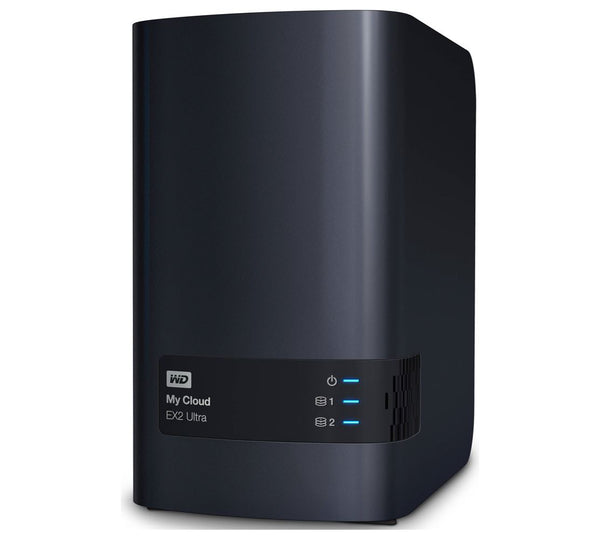 Western Digital WD My Cloud EX2 Ultra 16TB 3.5' 2 Bay NAS 1.3GHz Dual-Core 1GB DDR3 RAID 2xUSB3.0 GbE LAN Sync Auto Backup 256 AES Encrypt Windows