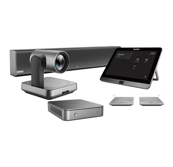 Yealink MVC640 Teams Video Conference Kit For Medium Rooms with Mini-PC II, 8' Touch Screen, UVC84, 2x CPW90 Wireless Mic and Soundbar (2yr AMS)