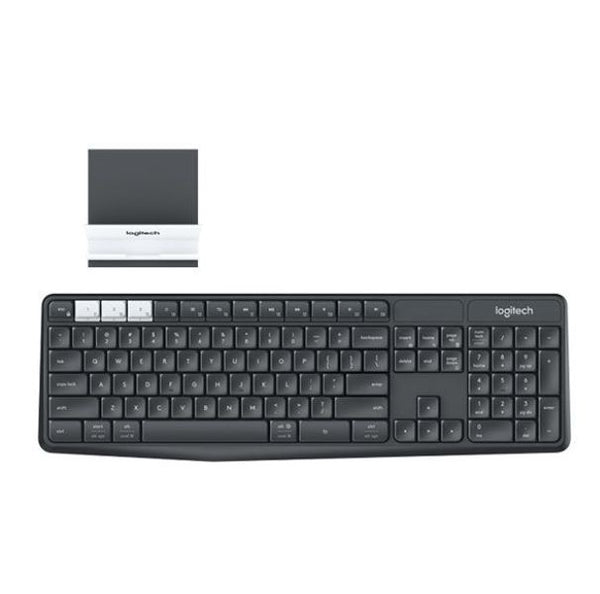 Logitech K375S Multi-Device Wireless  Keyboard Black Take-to-type Easy-Switch wireless10m Hotkeys Switch 1year Warranty