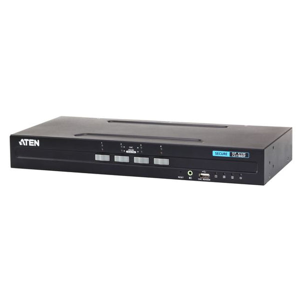 Aten 4-Port USB DisplayPort Secure KVM Switch (PSS PP v3.0 Compliant), enable and disable CAC devices by port, PROJECT SKU