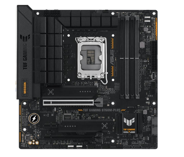 ASUS B760M TUF GAMING B760M-PLUS Intel LGA1700 mATX Motherboard 192GB, 4xDDR5, 1 x PCIe 5.0 x16 slot, 2 x M.2 slots,4 x SATA,1xHDMI, 1xDP, 2.5Gb Ether