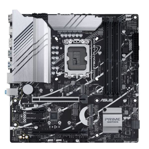 ASUS Z790M PRIME Z790M-PLUS D4-CSM Intel LGA1700 mATX Motherboard 128GB,4xDDR4,1xPCIe 5.0 x16, 3xM.2,4 xSATA,1xHDMI, 1xDP.Intel 1Gb Ethernet