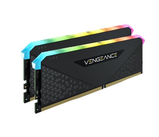 Corsair Vengeance RGB RT 16GB (2x8GB) DDR4 4000Mhz C18 18-22-22-42 Black Heatspreader Desktop Gaming Memory for AMD