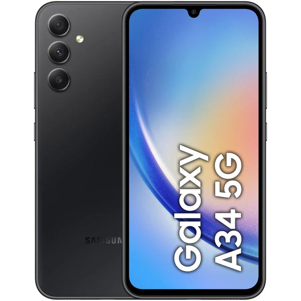 Samsung Galaxy A34 5G 128GB - Awesome Graphite (SM-A346EZKBATS),*AU STOCK*, 6.6', Full HD+, 120Hz,6GB/128GB,48MP/13MP,IP67,Single SIM, 5000mAh,2YR