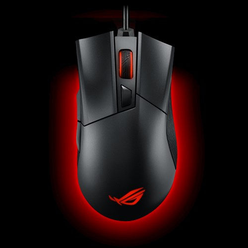 ASUS ROG Gladius II P502  Gaming Mouse FPS easy-swap switch socket Aura Sync RGB lighting and DPI target thumb button