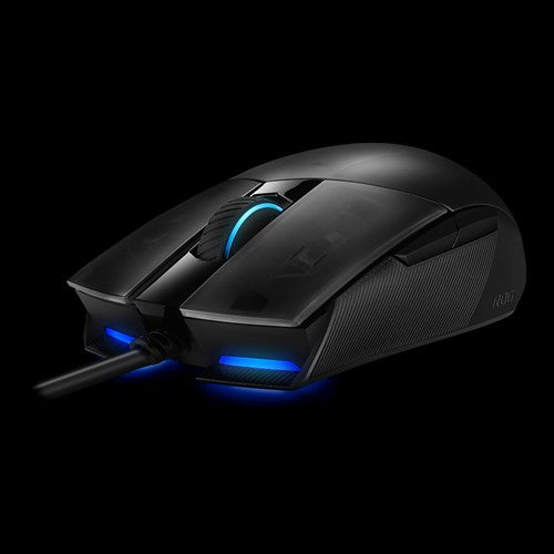 ASUS P506 ROG STRIX IMPACT II Gaming Mouse, Ambidextrous, Ergonomic, Lightweight, 6200 Dpi, Push Fit Switch Socket Design, Aura Sync RGB Lightning