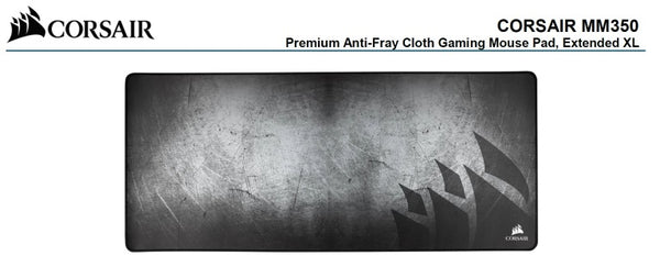 Corsair MM350 Premium Anti-Fray Cloth Gaming Mouse Pad. Extended Extra Large Edition 930mm x 400mm x 5mm. (LS)