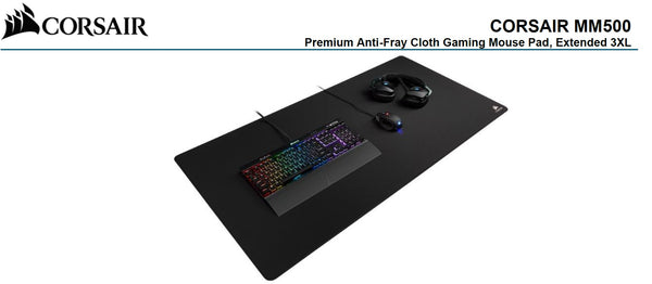 Corsair MM500 Extended 3XL Anti-Fray and Comfort Gaming, 1220mm x 610mm x 3mm GAMING MOUSE MAT (LS)