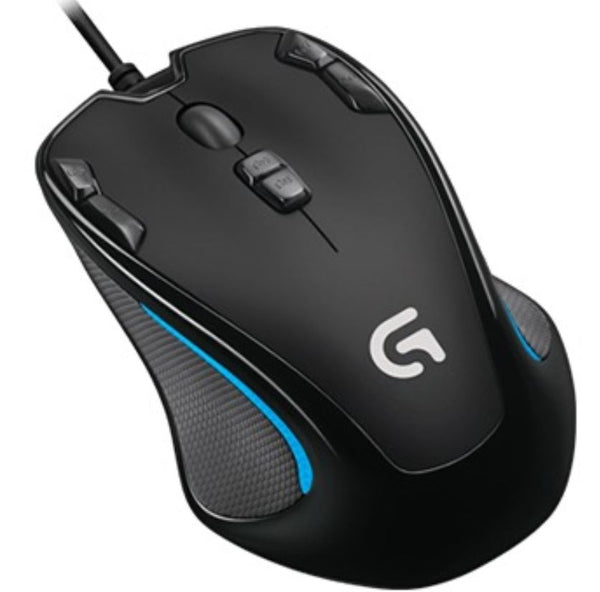 (LS) Logitech G300s Optical Ambidextrous USB Gaming Mouse – 2500DPI 9 Programmable Buttons Onboard Memory 1ms Response Rate On-The-Fly DPI Switching