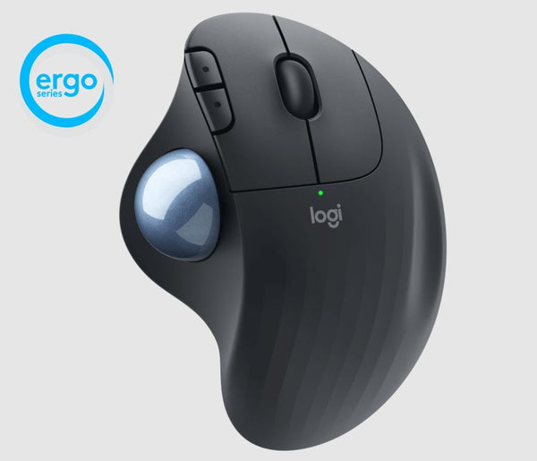 Logitech Ergo M575 Wireless Ergonomic Mouse-Black (LS)