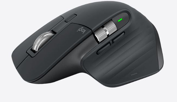 Logitech MX Master 3 Wireless Bluetooth Mouse 4000 DPI 7 Buttons Gesture Auto-Shift Scroll 2.4GHz Unifying receiver Micro-USB Charge Cable Graphite