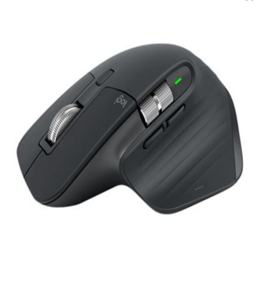 Logitech MX Master 3S Wireless Bluetooth Mouse 4000 DPI 7 Buttons Gesture Auto-Shift Scroll 2.4GHz Unifying receiver Micro-USB Charge Cable Black