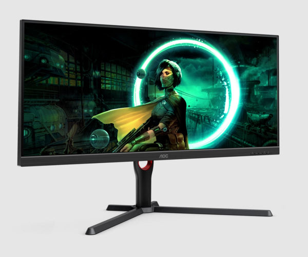 AOC 34' IPS, WQHD (21:9) 3440X1440,1ms,144Hz, HDR ready , 300nits,2H2DP, HAS, USB 3.2 Gen1 X4, Height Adjustable Stand, HDMI 2.2, VESA 100 (LS)