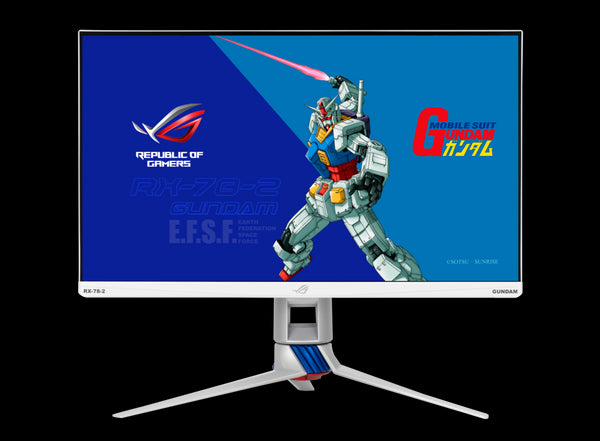 ASUS XG279Q 27' Gaming Monitor GUNDAM Special Edition IPS 1ms 170Hz 2560x1440 2xHDMI/DP Low Blue Light, G-Sync, GamePlus, Flick