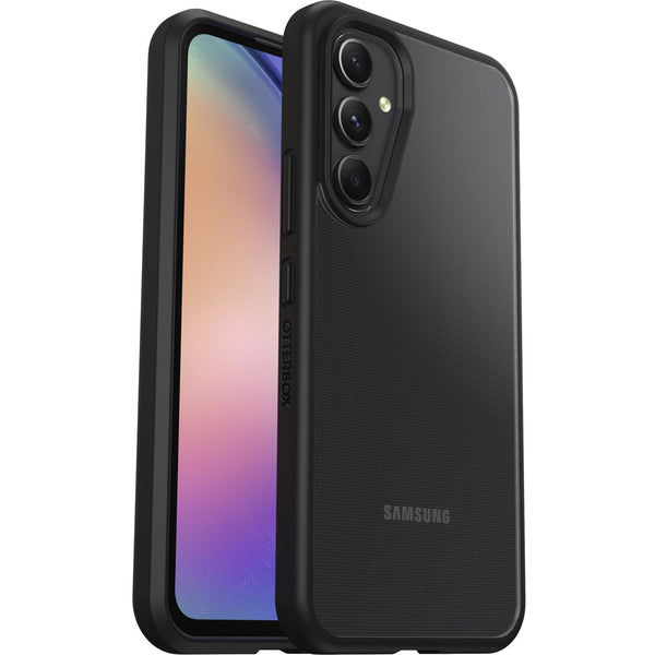 OtterBox React Samsung Galaxy A54 5G (6.4') Case Black Crystal (Clear/Black) - (77-91580),Antimicrobial,DROP+ Military Standard,Raised Edges,Hard Case