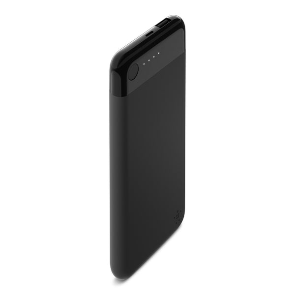 Belkin BOOST CHARGE Power Bank 5K with Lightning Connector - Black(F7U045btBLK),MFi-certified,1 x 12W USB to fast charge iPhone,Fast Charging