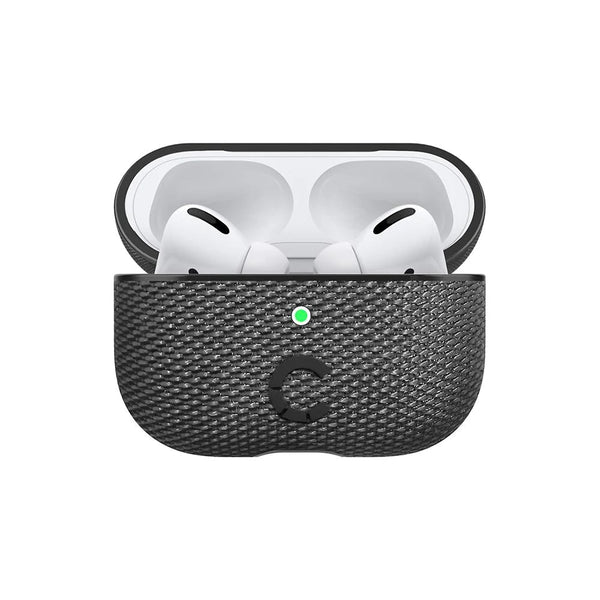 Cygnett TekView Pod AirPods Pro Protective Case - Grey/Black (CY3120TEKVI), Compatible with wireless charging,Superior impact absorption