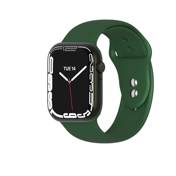 Cygnett Silicone Bands for Apple Watch 3/4/5/6/7/SE (38/40/41mm) - Green (CY3987CSBAW), Strong & durable, Ultra-Comfortable, Adjustable Band Holes