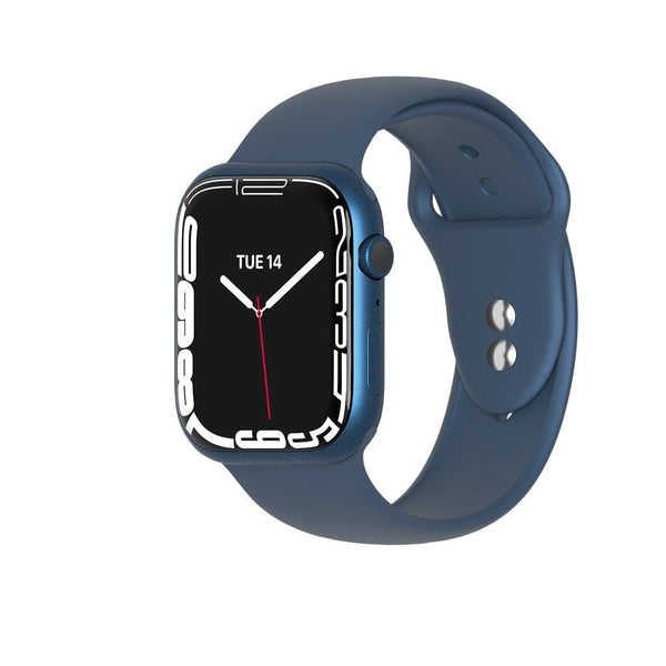Cygnett Silicone Bands for Apple Watch 3/4/5/6/7/SE (42/44/45mm) - Blue (CY3990CSBAW), Strong & durable, Ultra-Comfortable, Adjustable Band Holes