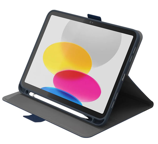 Cygnett TekView Apple iPad (10.9') (10th Gen) Case - Navy/Blue (CY4479TEKVI), Apple Pencil Holder, 360° Protection, Multiple Viewing Angles, Slimline