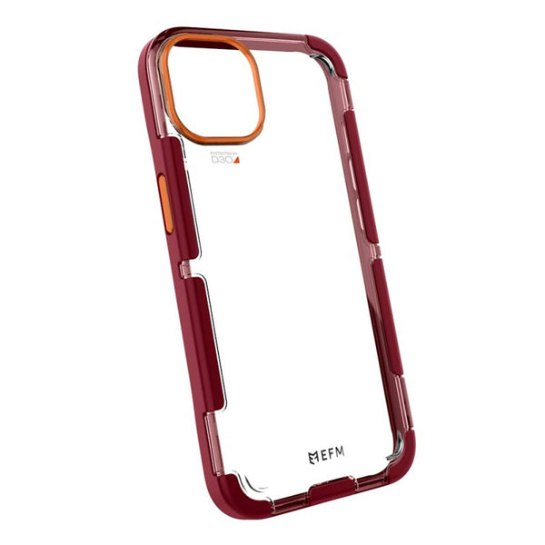 EFM Cayman 5G Case for Apple iPhone 13 - Red Velvet (EFCCAAE192REV), Antimicrobial, 6m Military Standard Drop Tested, D3O Impact Protection