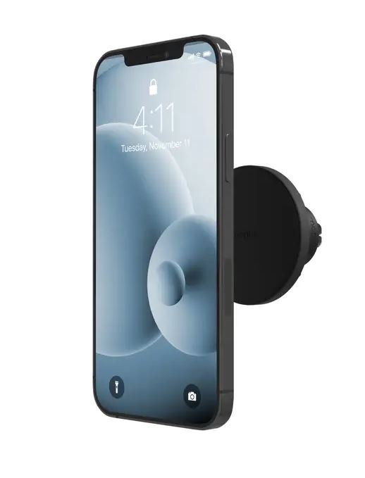 Mophie Snap Vent Mount - Magnetic Car Mount Compatible with Any Smartphone - Black (409907632), Snap Adapter Included, MagSafe Compatible