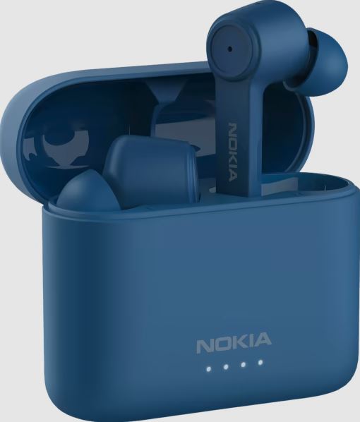 Nokia Noise Cancelling Earbuds - Polar Sea (8P00000132), Silence is Golden, Big on Sound and Style, Up to 5 hours on a Single Charge