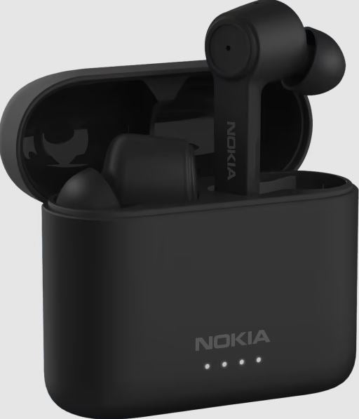 Nokia Noise Cancelling Earbuds - Charcoal (8P00000131), Silence is Golden, Big on Sound and Style, Up to 5 hours on a Single Charge