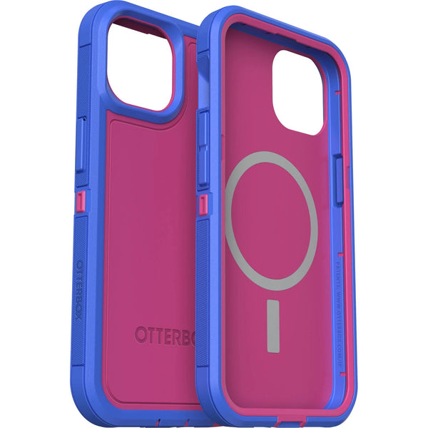 OtterBox Apple iPhone 14 / iPhone 13 Defender Series XT Case with MagSafe - Blooming Lotus (Pink) (77-89802), 5x Military Standard Drop Protection