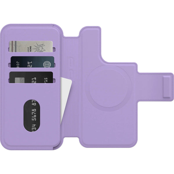 OtterBox Apple iPhone 14 Pro Folio for MagSafe - I Lilac You (Purple) (77-90227), Strong Magnetic Alignment, Soft Touch