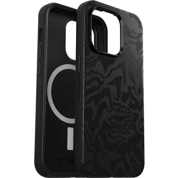 OtterBox Apple iPhone 14 Pro Symmetry Series+ Antimicrobial Case for MagSafe - Rebel (Black) (77-88956), 3X Military Standard Drop Protection