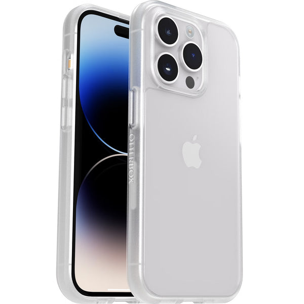 OtterBox React Apple iPhone 14 Pro Max Case Clear - (77-88900), Antimicrobial, DROP+ Military Standard, Raised Edges, Hard Case, Soft Grip, Ultra-Slim