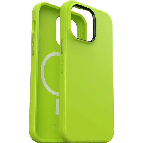 OtterBox Apple iPhone 14 Pro Max Symmetry Series+ Antimicrobial Case for MagSafe - Lime All Yours (Green) (77-89079)