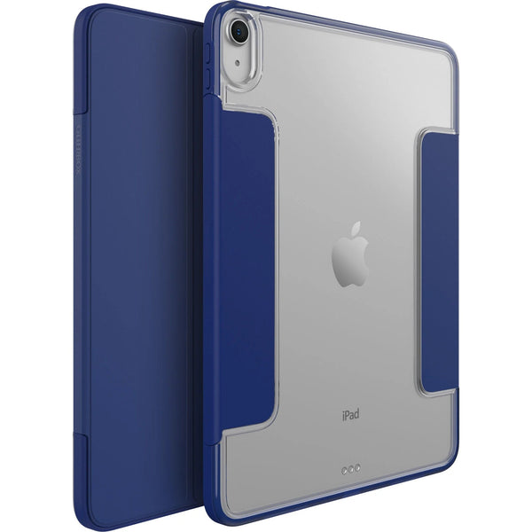 OtterBox Apple iPad Air (10.9-inch) (5th & 4th Gen) Symmetry Series 360 Elite Case - Yale Blue (Blue / Clear) (77-87804), Multi-Position Stand