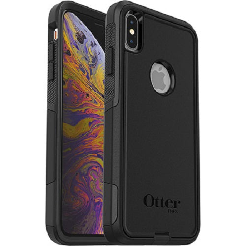 OtterBox Commuter Apple iPhone Xs Max Case Black - (77-60012), Antimicrobial, DROP+ 3X Military Standard, Dual-Layer, Raised Edges, Port Covers