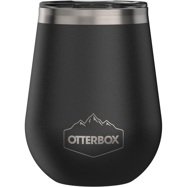 OtterBox Elevation Wine Tumbler - Silver Panther Black (77-63279), 100% Stainless Steel, Sweat-Resistant Design