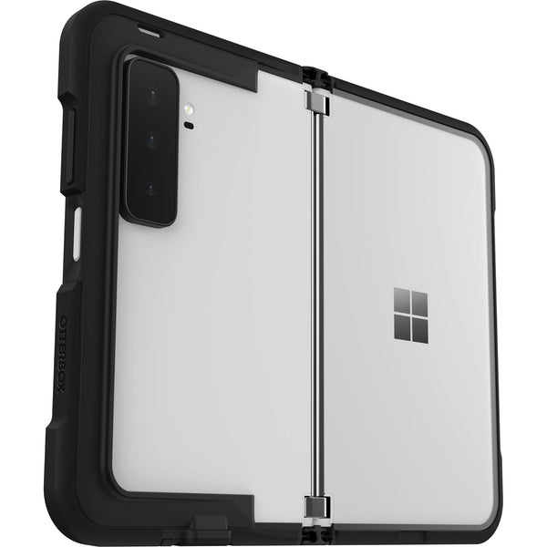 OtterBox Microsoft Surface Duo 2 Riveter Series Case - Black (77-85231), Port Cover Blocks Dirt, Dust and Lint from getting into Charging Port