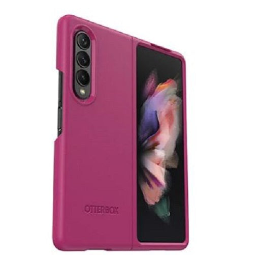 OtterBox Samsung Galaxy Z Fold3 5G (7.6') Thin Flex Series Antimicrobial Case - Fuchsia Party (Pink) (77-87378), 3X Military Standard Drop Protection